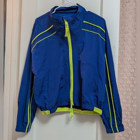 NWOT FP Movement Women's Varsity Blues Jacket Size Medium Free People Sapphire - Picture 3 of 7